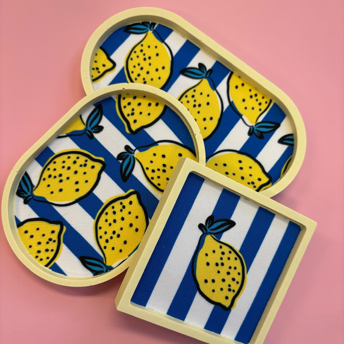 Zestaw podstawek z cytrynkami