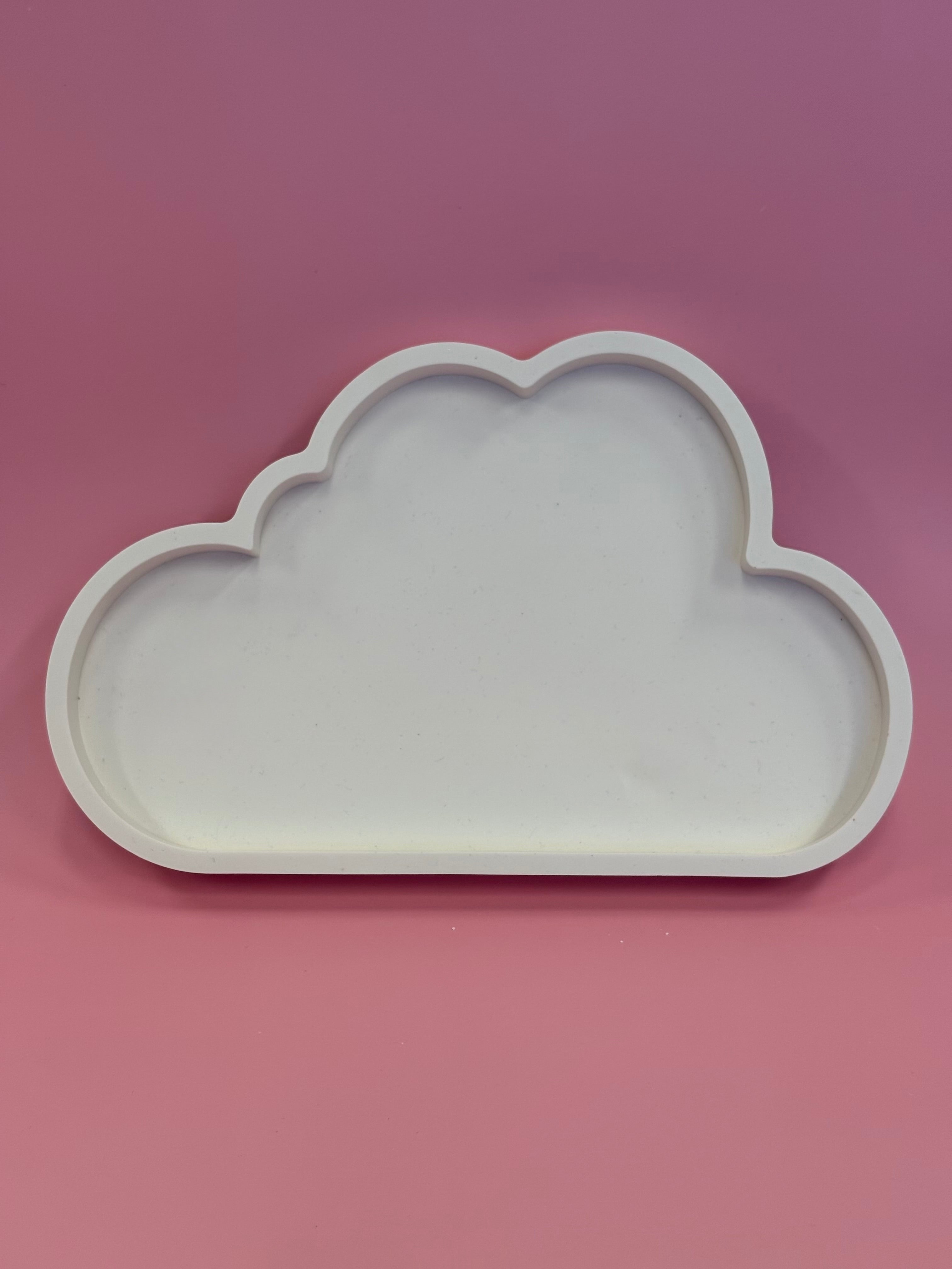 Tacka dekoracyjna - Chmurka - biała